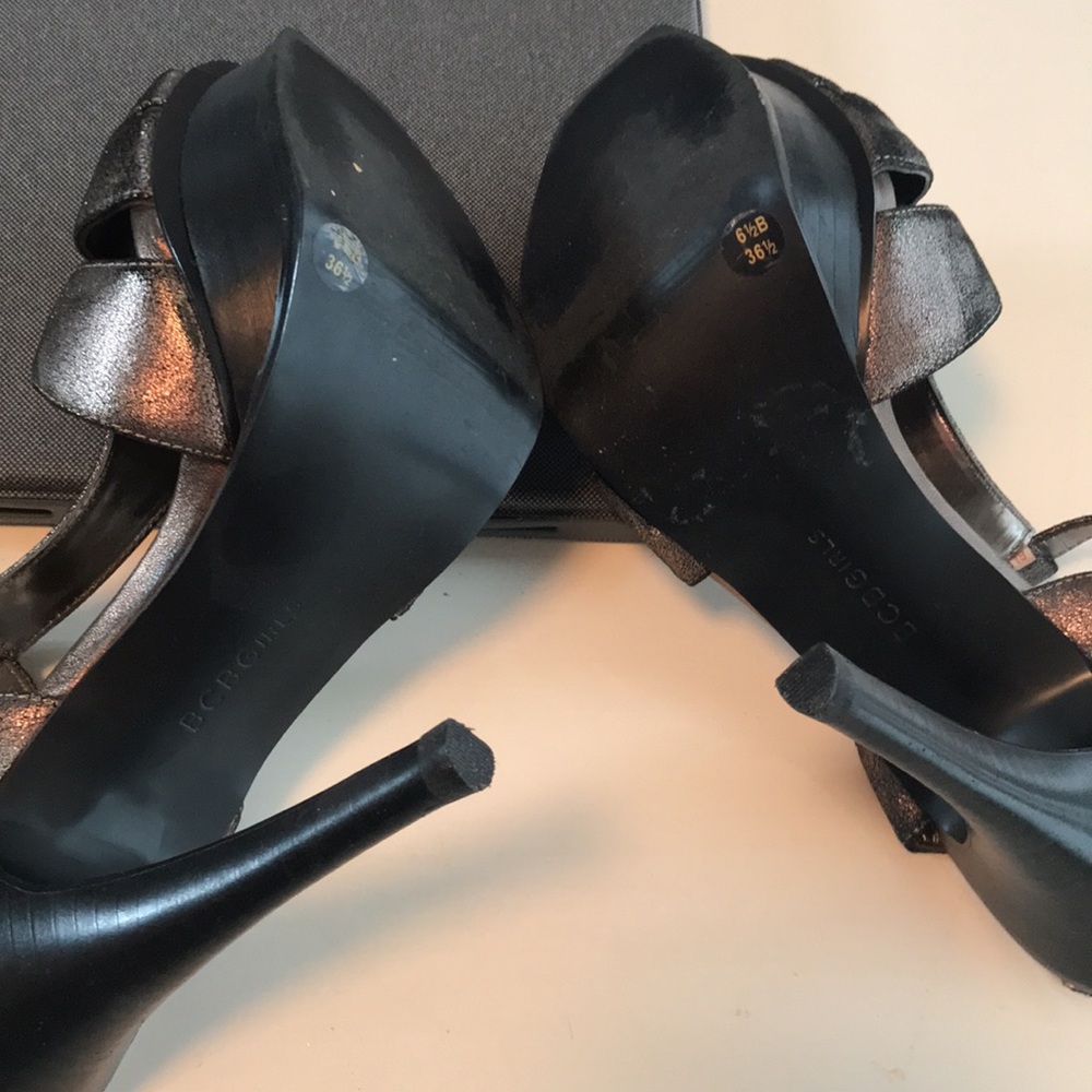 Bronze Platform Heels That Look Like Designer Ysl.. Gem